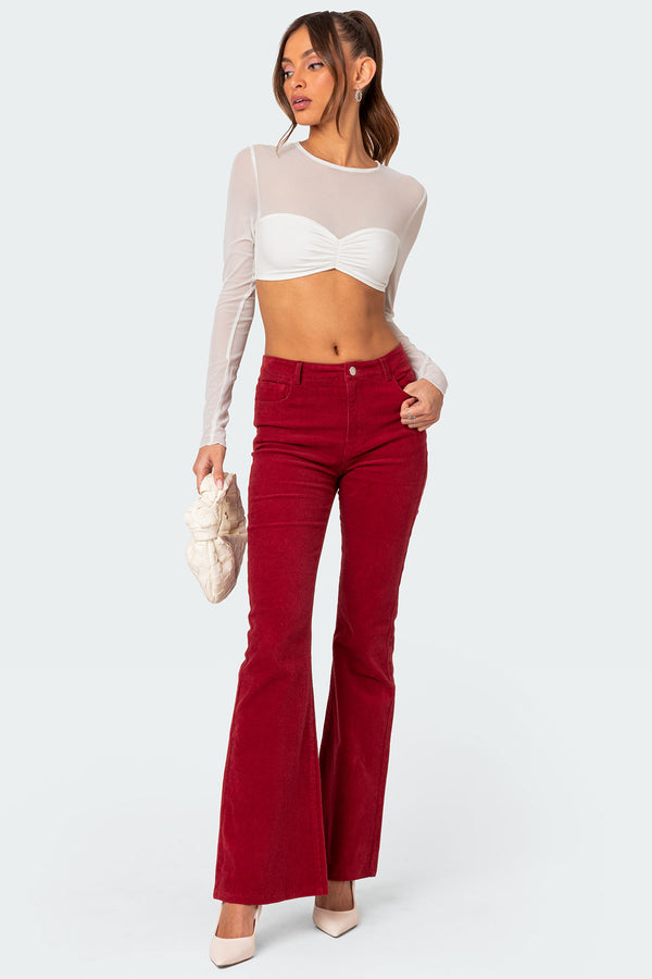 Night Out Sheer Crop Top