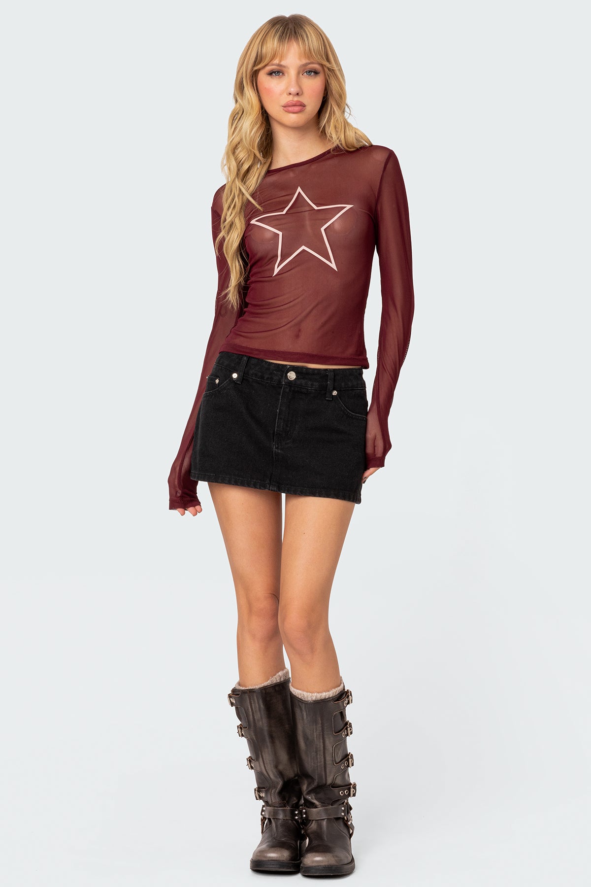 Stargaze Sheer Mesh Top