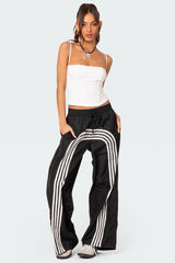 Wilda Striped Nylon Track Pants