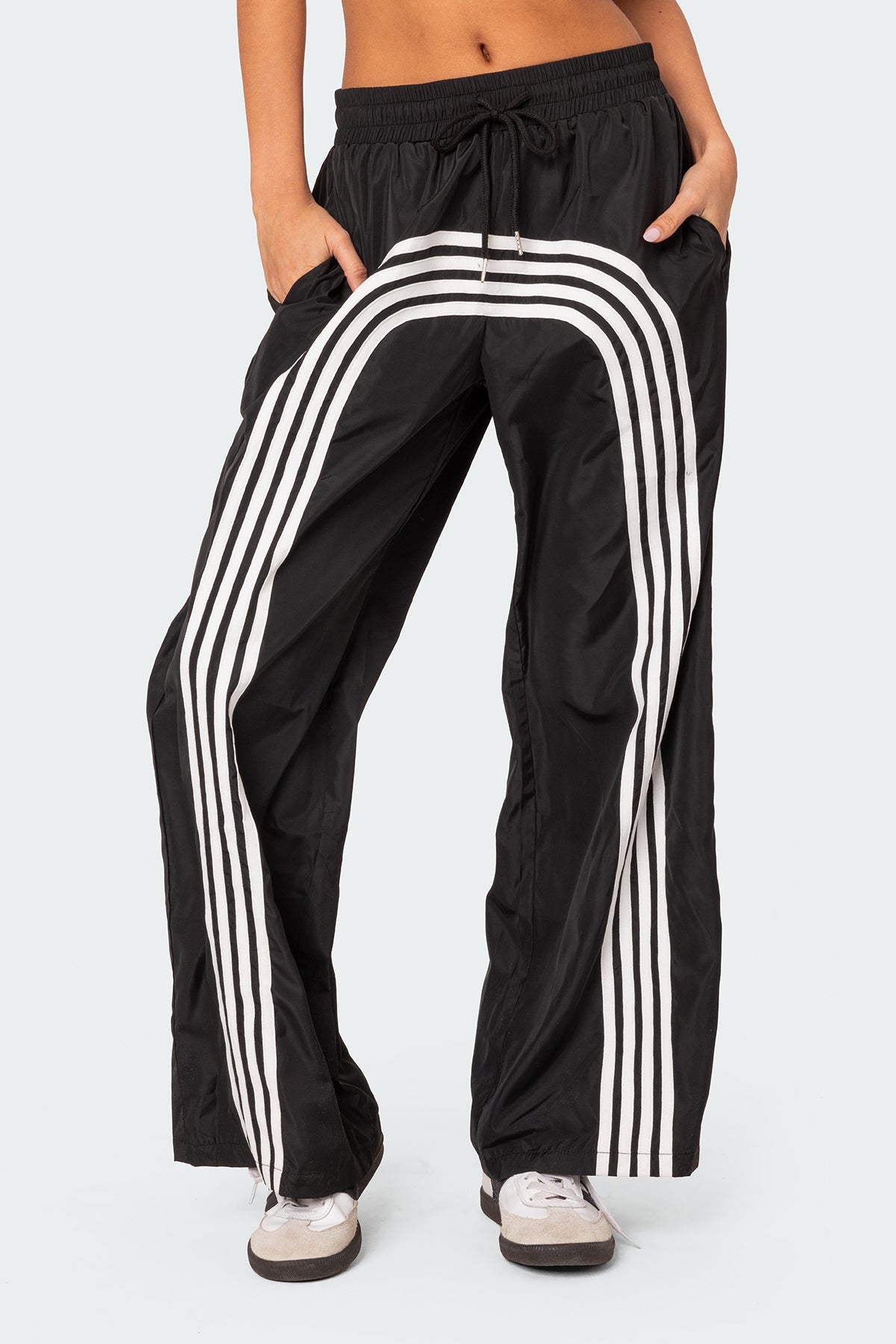 Wilda Striped Nylon Track Pants