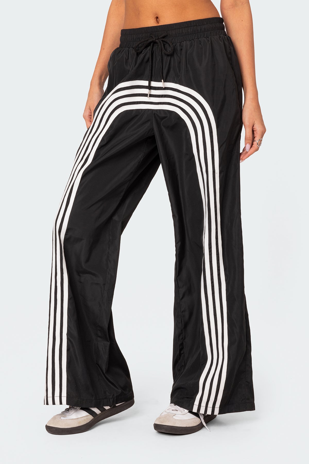 Wilda Striped Nylon Track Pants – edikted