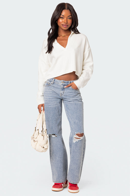 Marcie Oversize Cropped Sweater