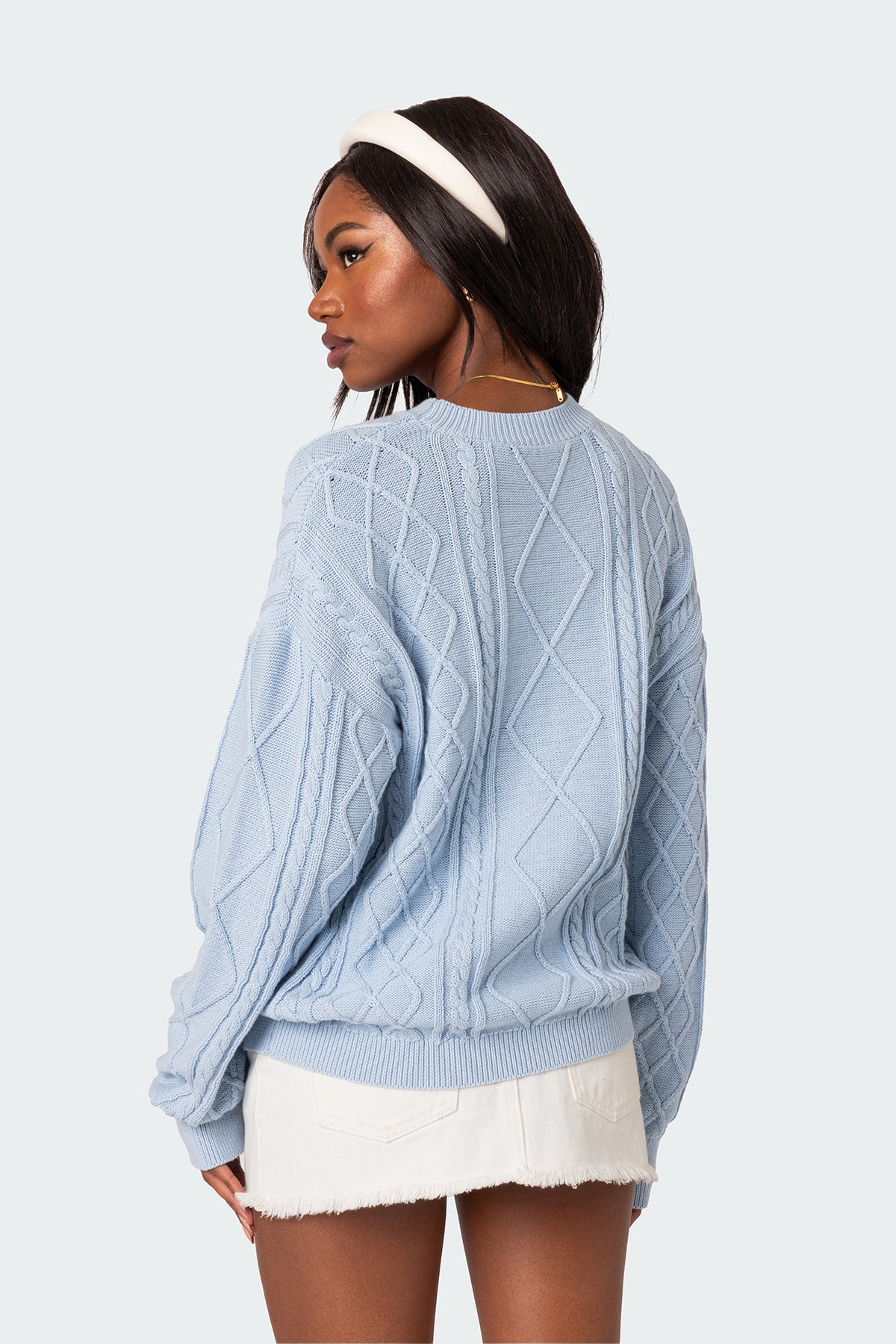 Jessy Cable Knit Oversized Sweater