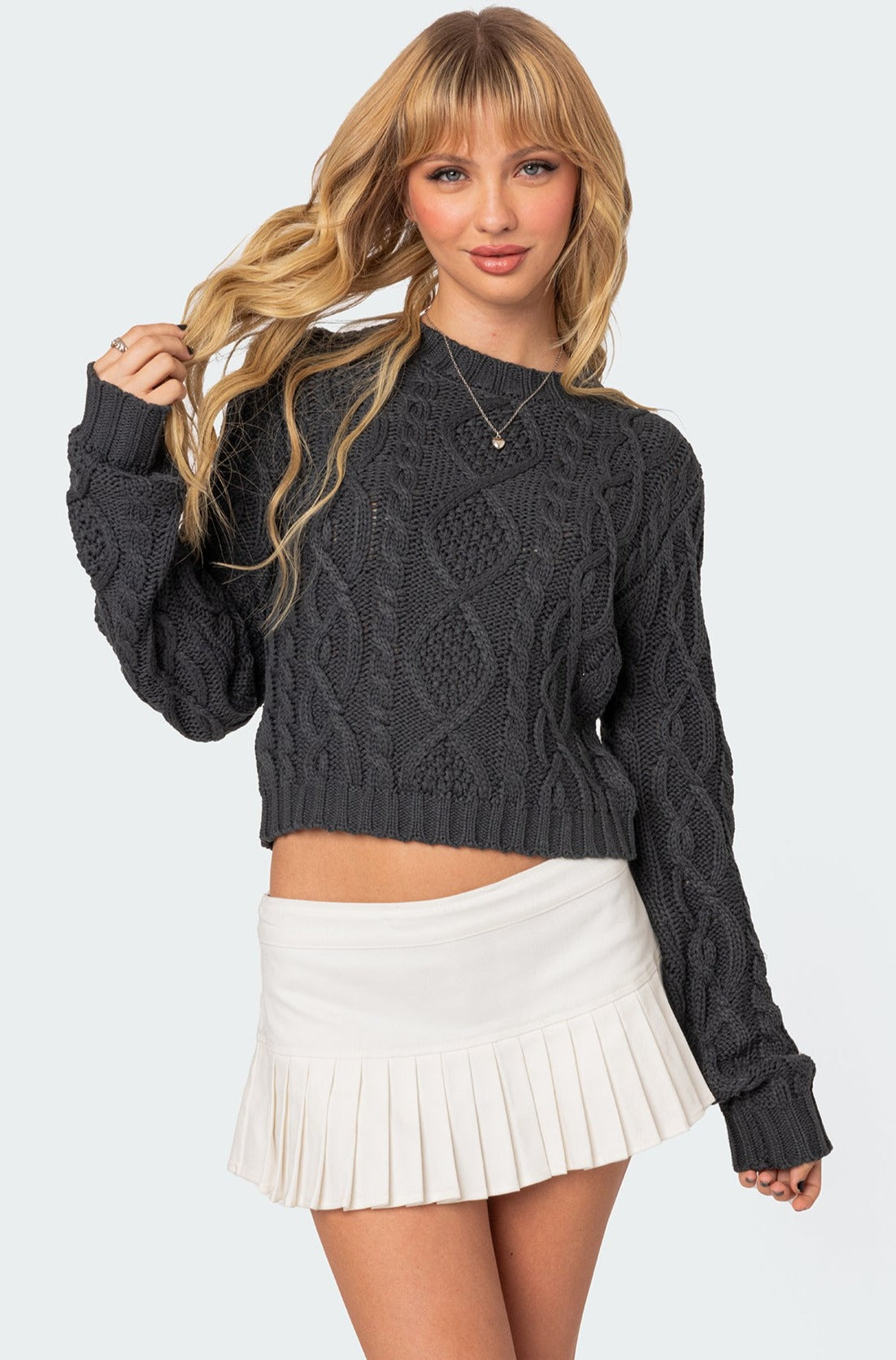 Poppy Cable Knit Sweater