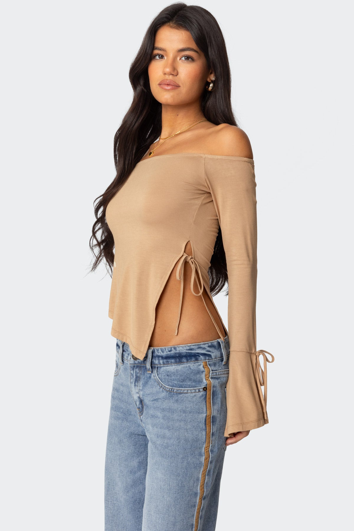 Jeni Asymmetric Off Shoulder Top