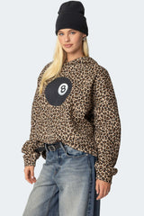 Leopard Magic 8 Oversized Hoodie