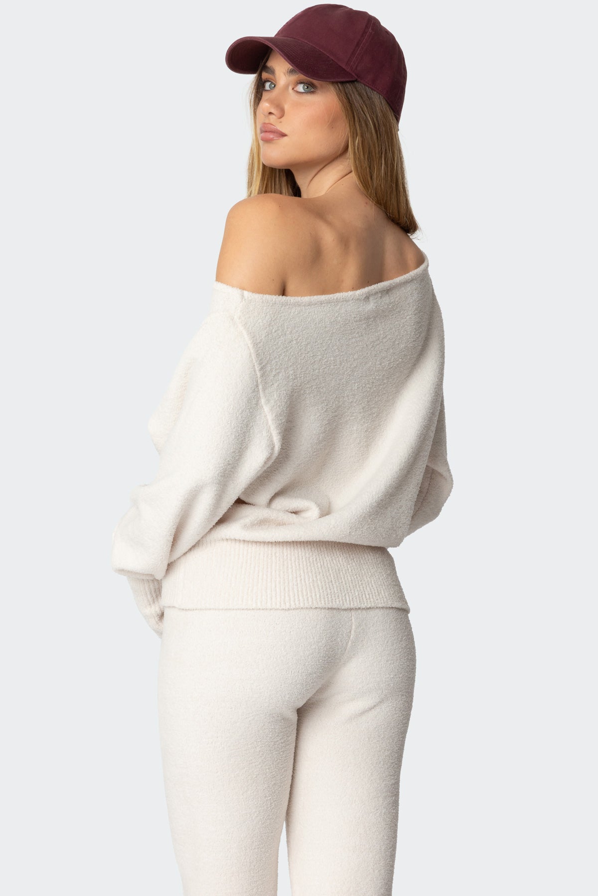 Plush Oversized Asymmetric Sweater