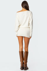 Eve Off Shoulder Knit Mini Dress