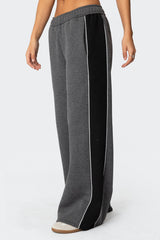 Contrast Panel Sweatpants