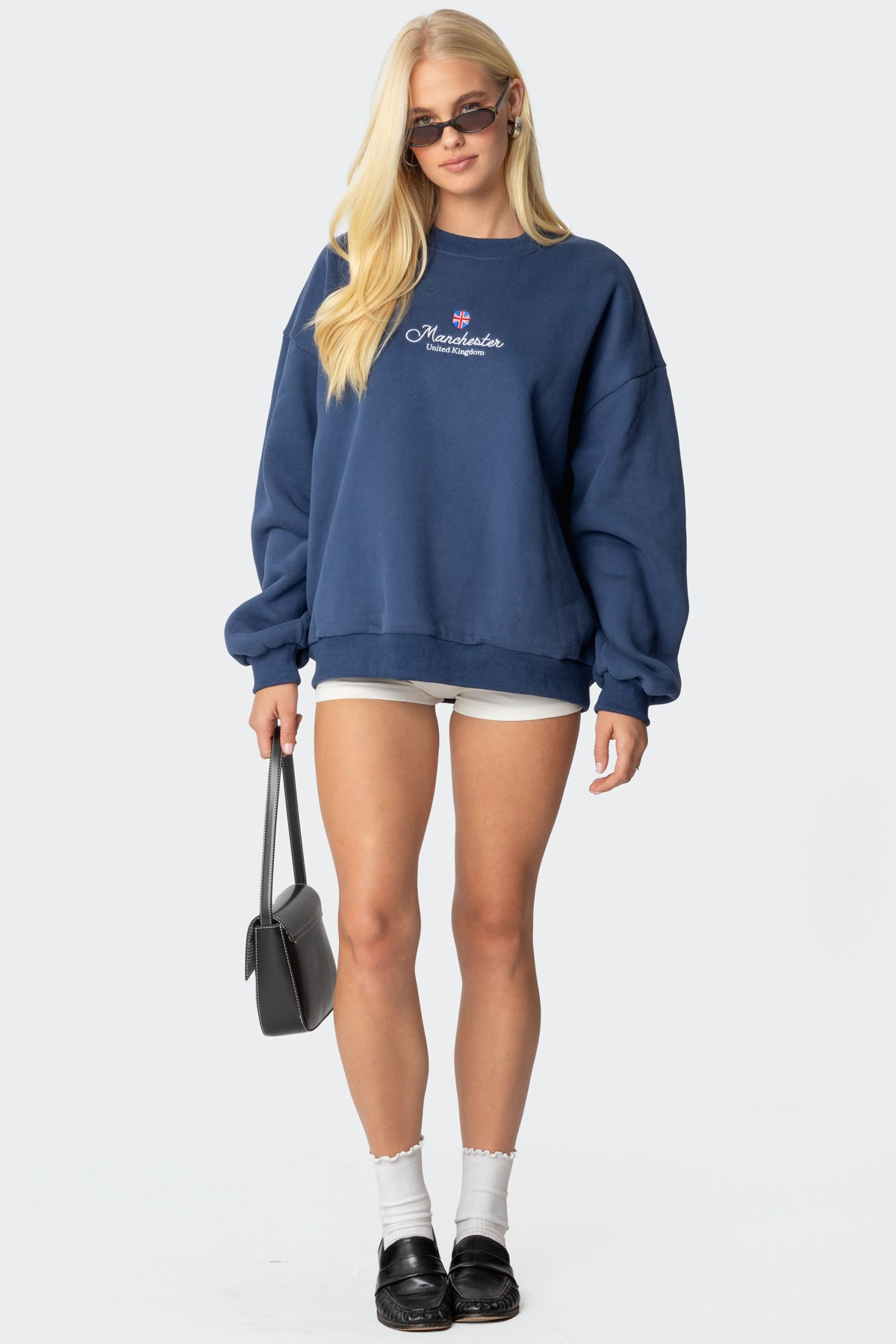 Manchester Embroidered Oversized Sweatshirt