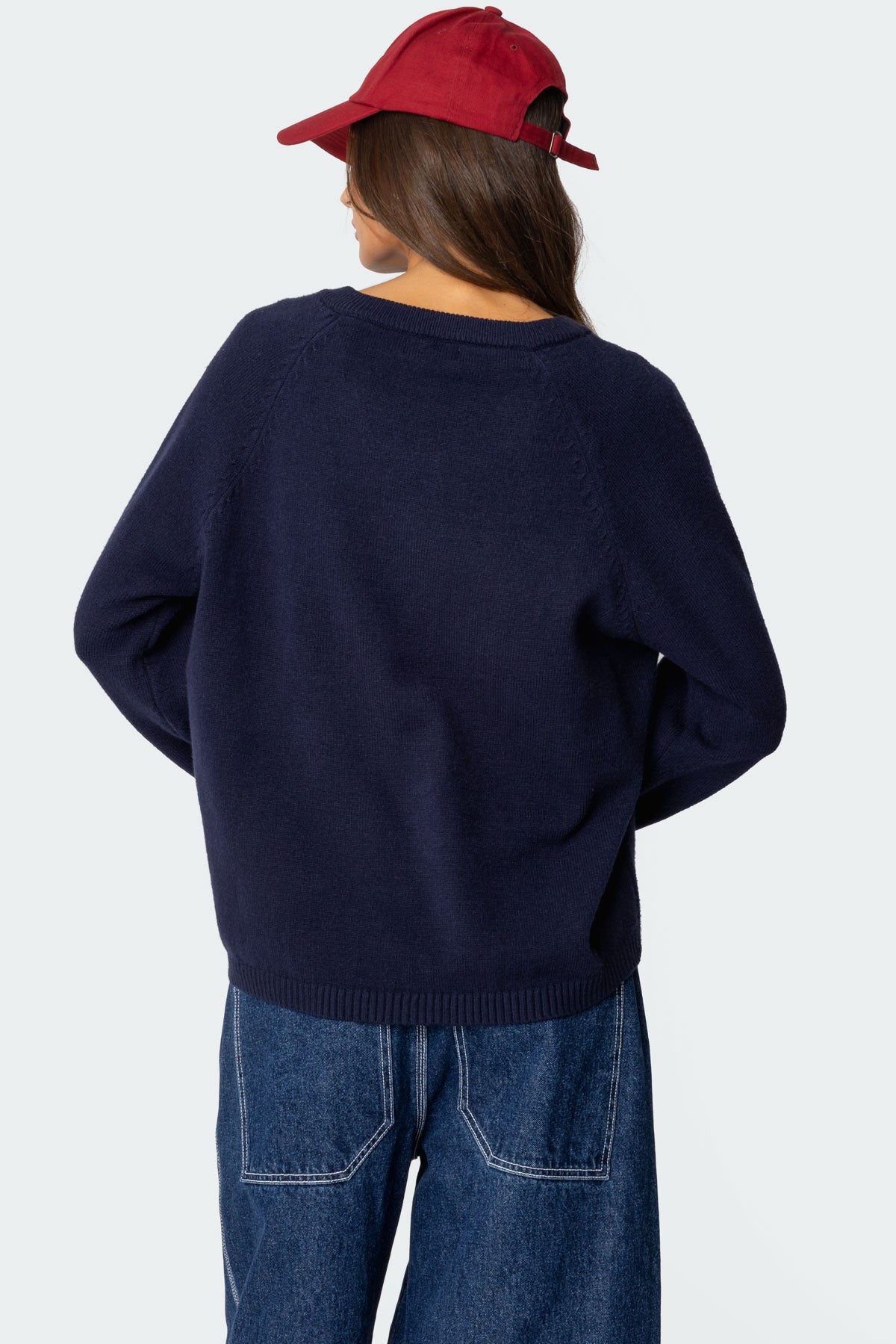 Martha Oversized V Neck Sweater