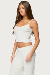 Louise Cable Knit Tank Top