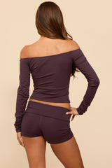 Tezia Off Shoulder Long Sleeve Top