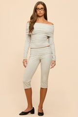 Habiba Foldover Off Shoulder Top