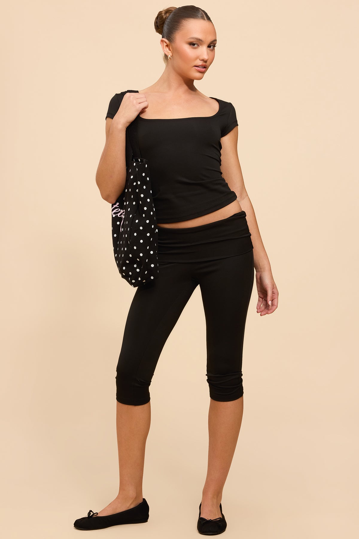 Ravena Foldover Capri Leggings