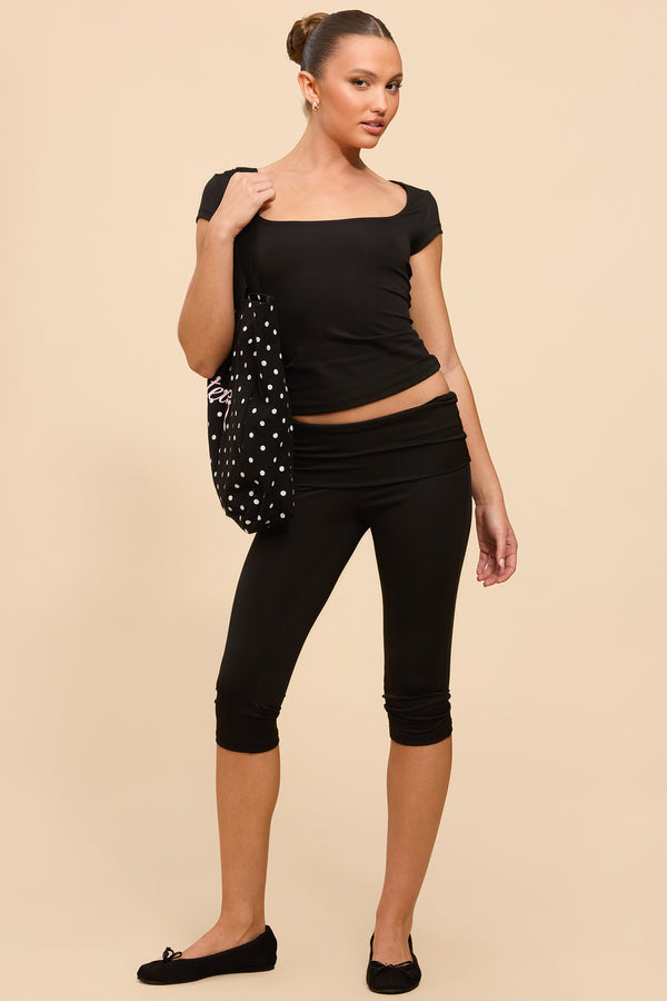 Ravena Foldover Capri Leggings