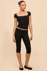 Ravena Foldover Capri Leggings