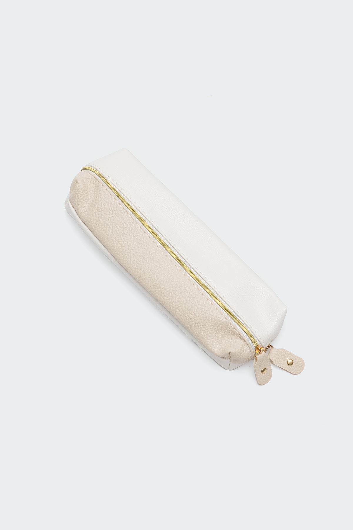Two Toned Faux Leather Pencil Case