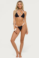 Romana Contrast Triangle Bikini Top