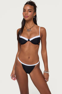 Atalia Contrast Cupped Bikini Top