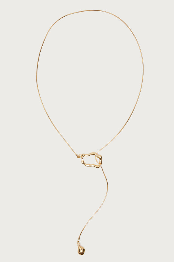 Abstract Pendant Cascading Necklace