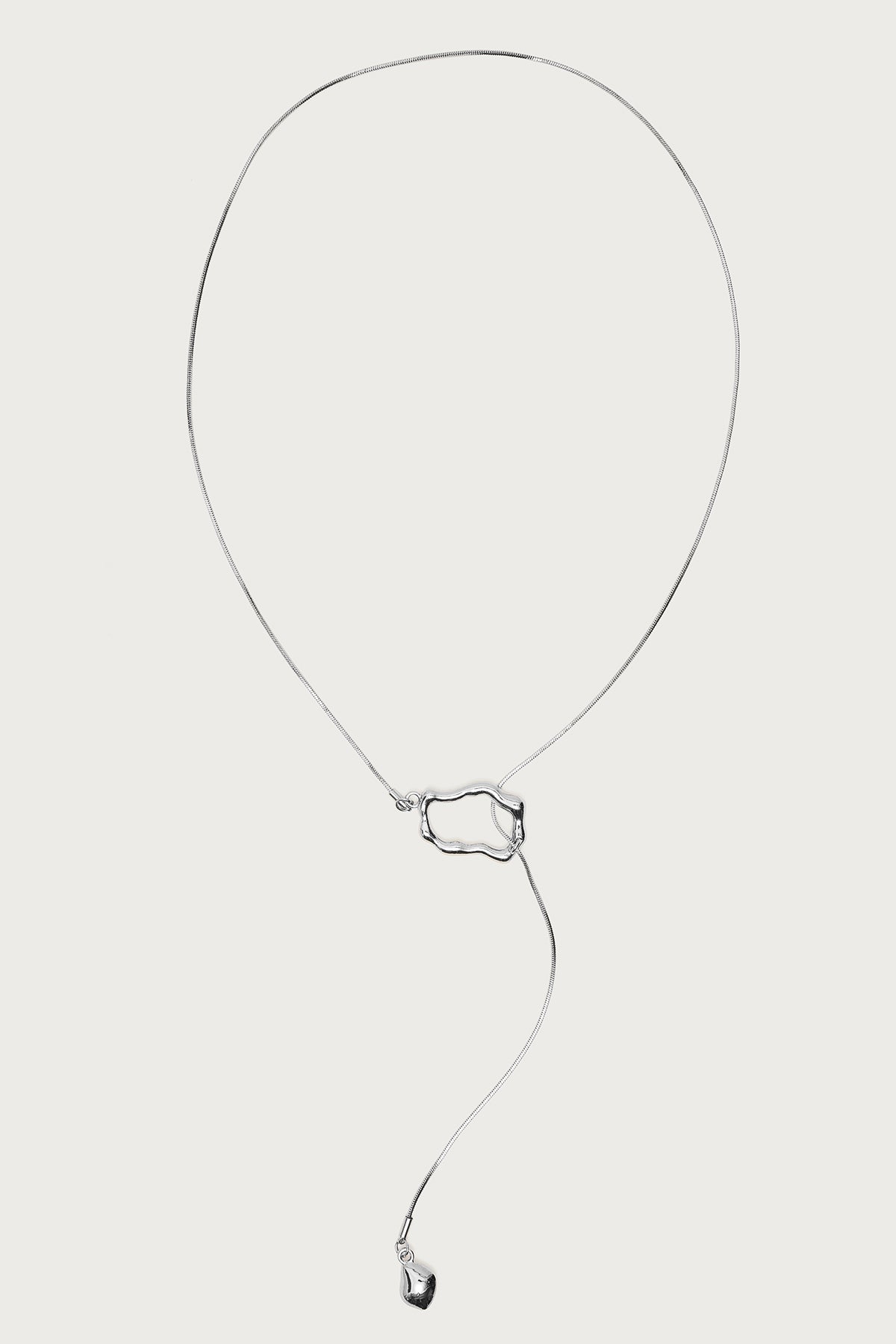 Abstract Pendant Cascading Necklace