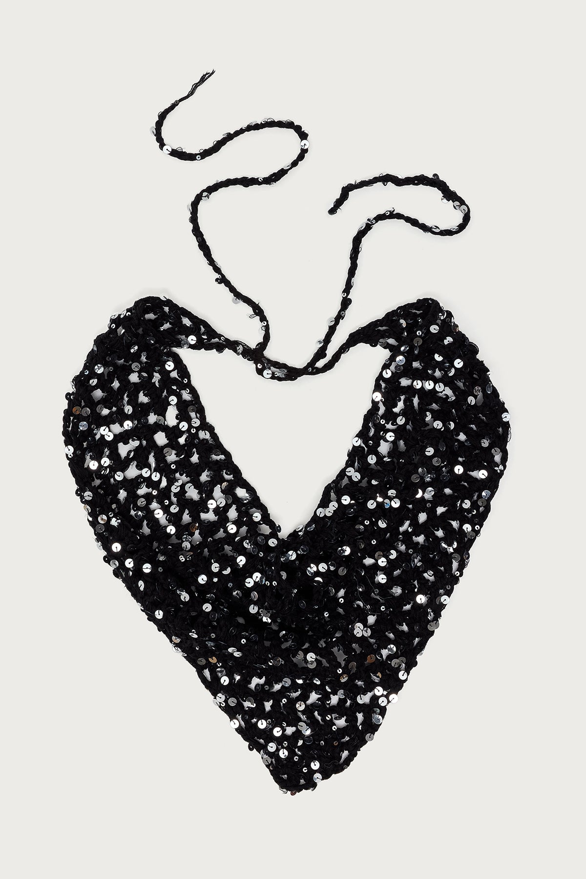 Sequin Crochet Waist Scarf