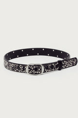 Zinia Studded Faux Leather Belt