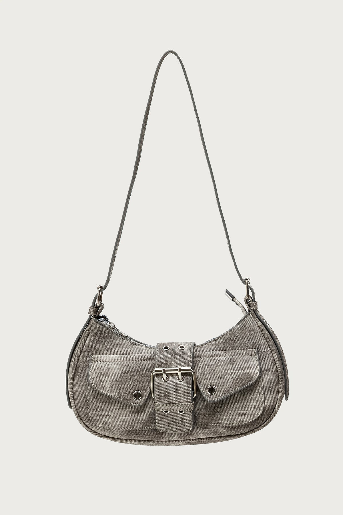 Washed Buckle Bag