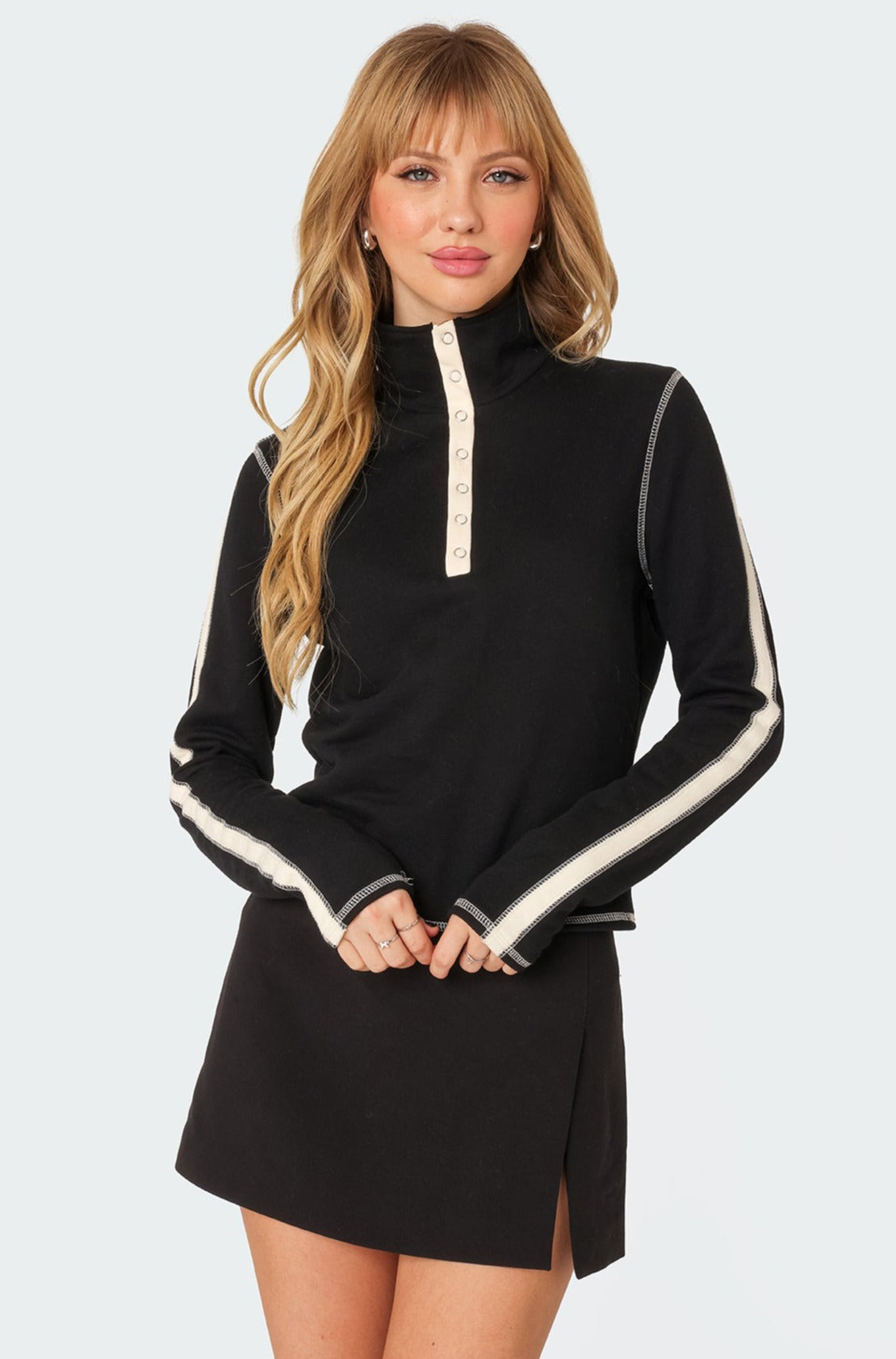 Gio Contrast Stitch Sweatshirt