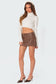 Moto Faux Leather Mini Skirt