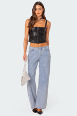 No Waistband Relaxed Jeans