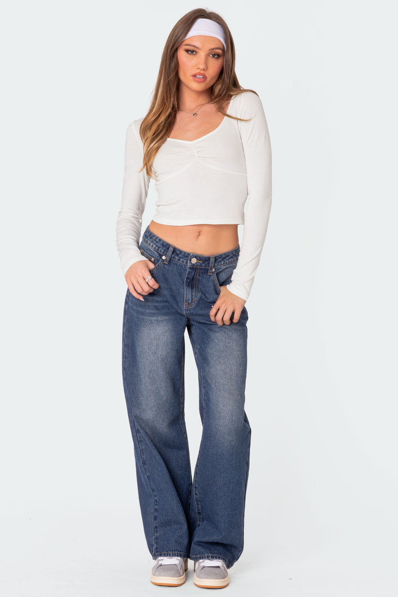 Karie Relaxed Mid Rise Jeans