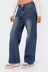 Karie Relaxed Mid Rise Jeans