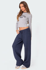 Portia Relaxed Cable Knit Pants