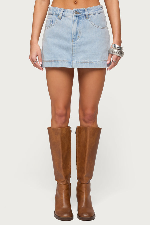 Shanice Denim Mini Skort
