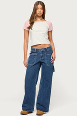 Liva Contrast Raglan T Shirt