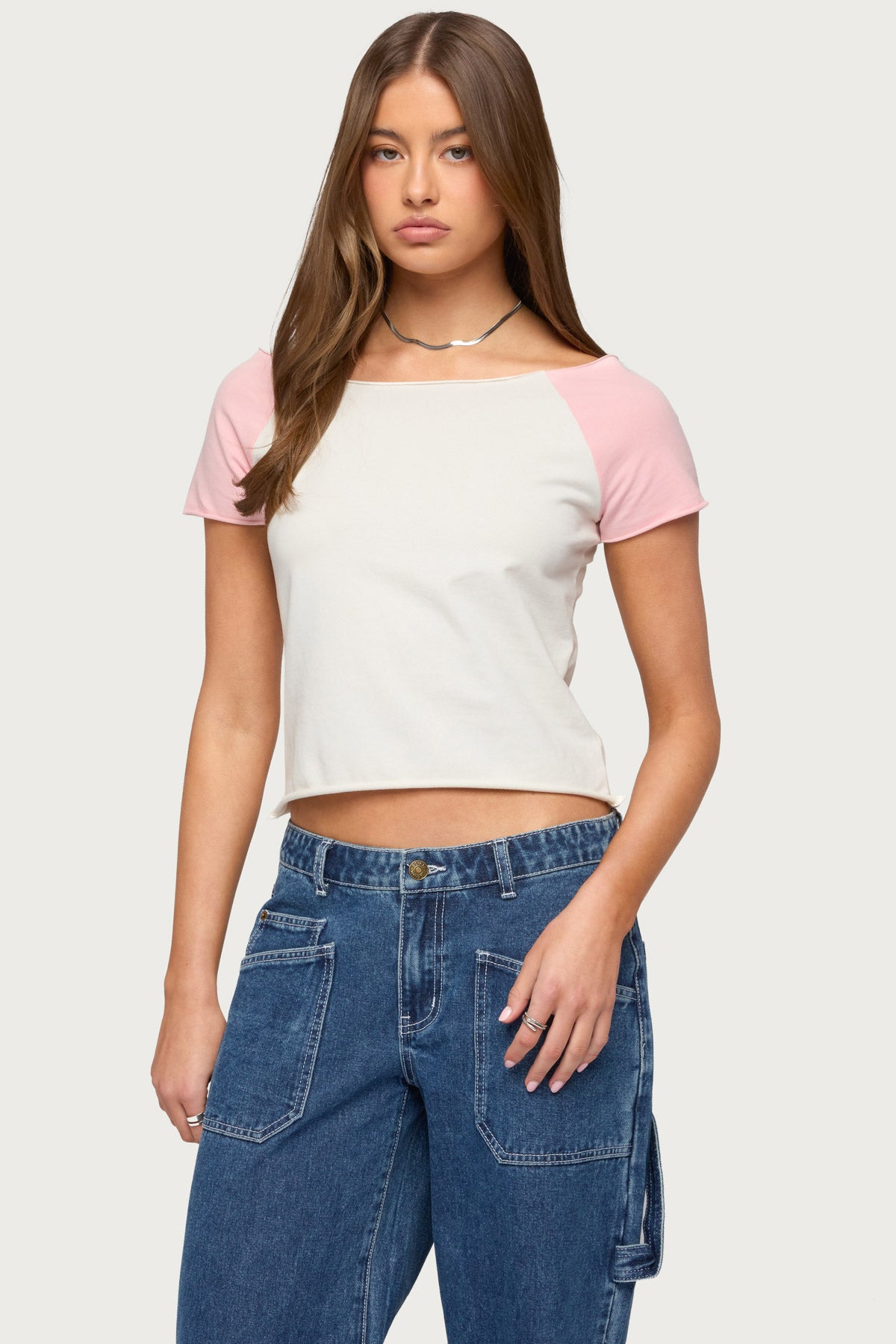 Liva Contrast Raglan T Shirt
