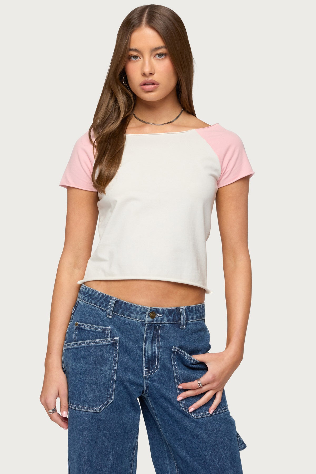 Liva Contrast Raglan T Shirt