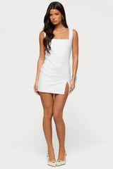Adanna Side Slit Mini Dress