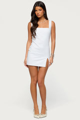 Adanna Side Slit Mini Dress