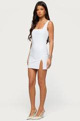 Adanna Side Slit Mini Dress