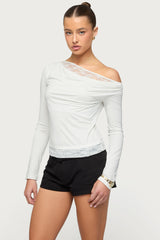 Layered Lacey Off Shoulder Top