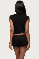 Karlah Keyhole Cutout Top