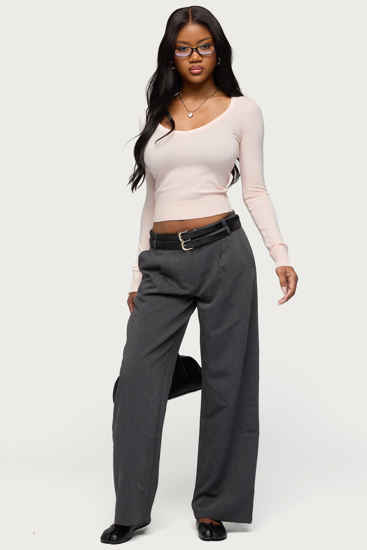 Mercedes Knitted V Neck Top