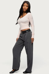 Mercedes Knitted V Neck Top