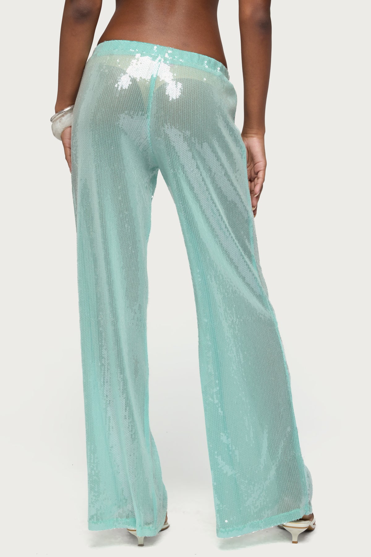 Avalee Sequin Wide Leg Pants