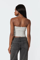 Savannah Pointelle Tube Top