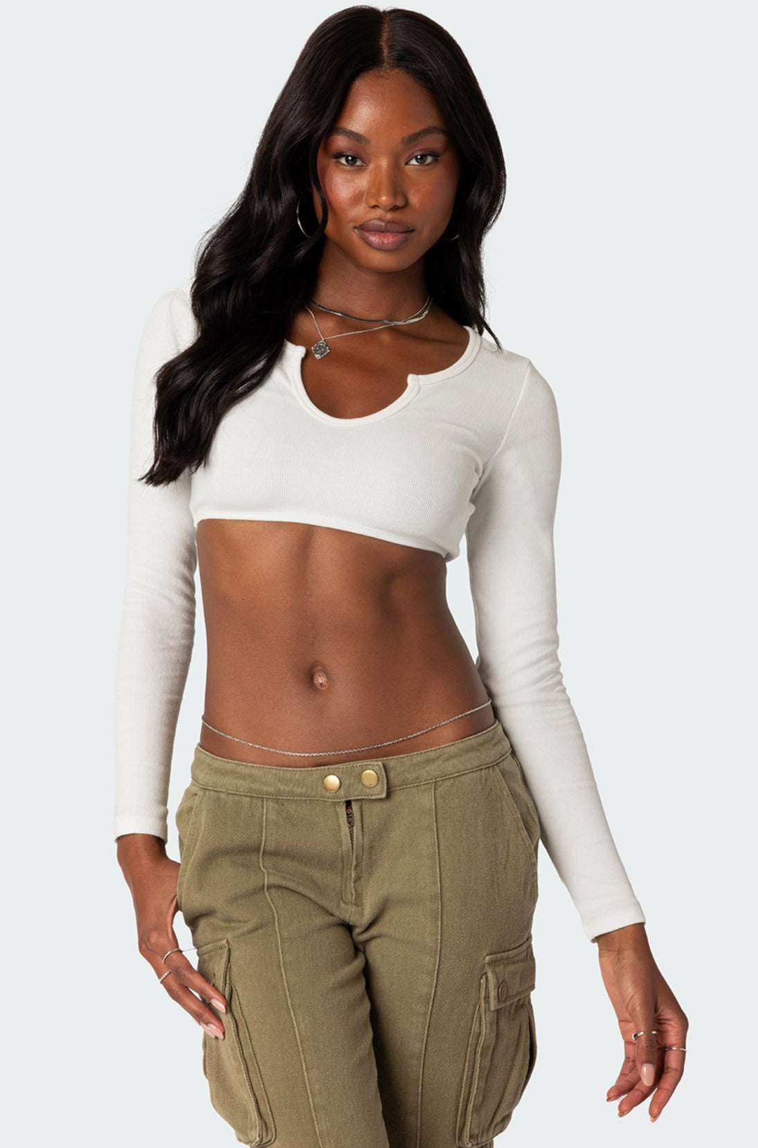 Romance Ribbed Crop Top