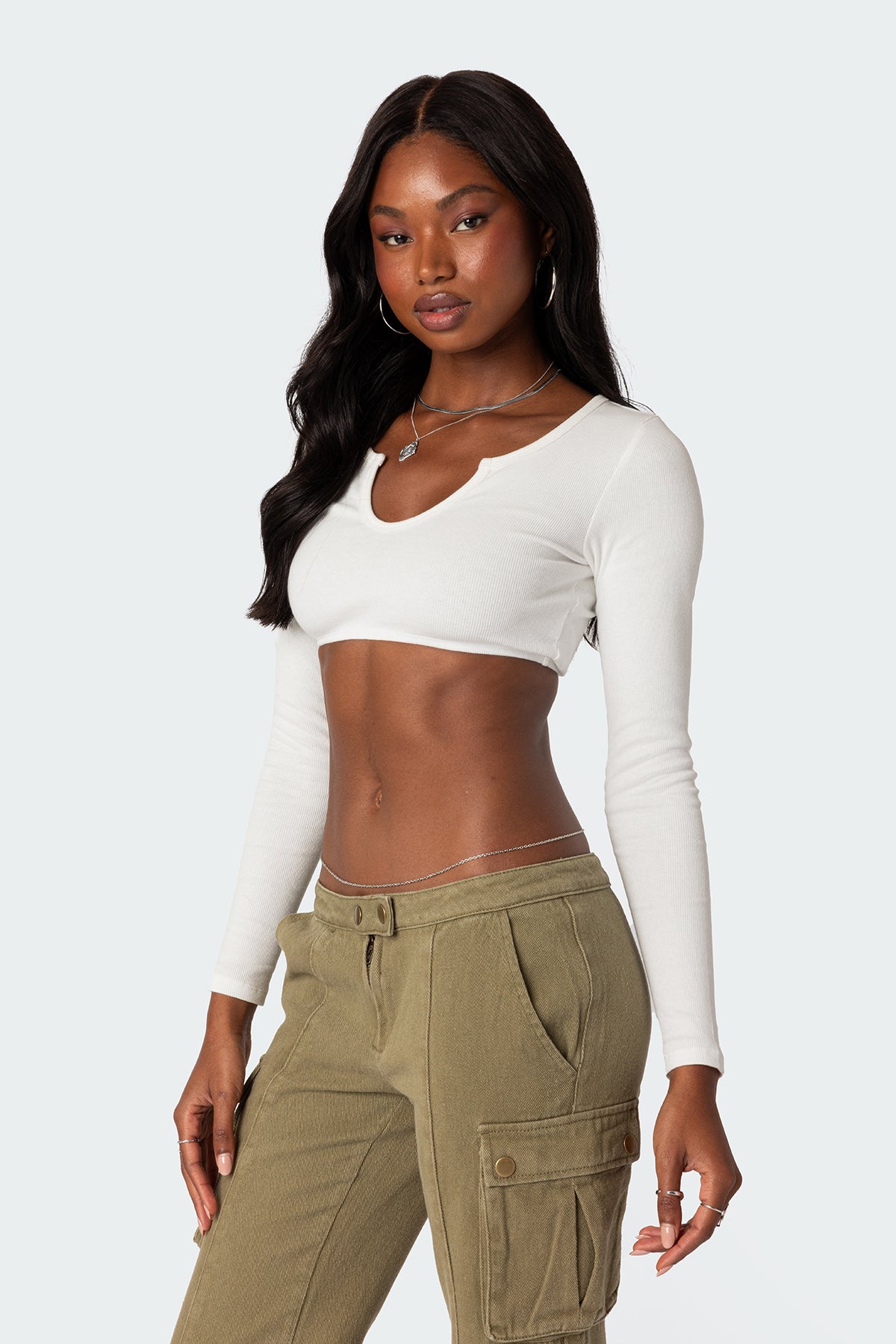 Romance Ribbed Crop Top